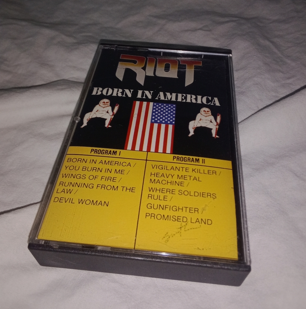 Vintage Riot Born In America Music Cassette Tape 1983 Quality Records